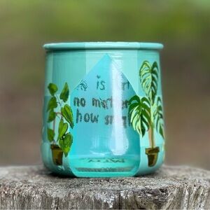 Handpainted Planty jar / prop jar